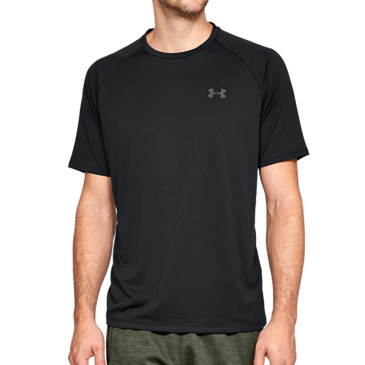 Under Armour Tech Short Sleeve Mens Tee (Black-Graphite) - Image 3