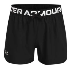 Under Armour Girls Play Up Shorts (Black-White)