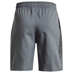 Under Armour Woven Graphic Boys Shorts (Pitch Grey-Black)