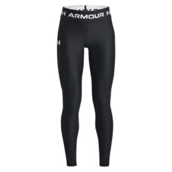 Under Armour HeatGear Girls Legging (Black - White)