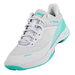 Victor A900F AR Badminton Shoes (Bright White-Cockatoo Green)