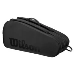 Wilson Tour Noir 6 Pack Racket Bag (Noir)