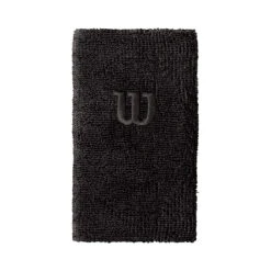Wilson Extra Wide W Wristbands (Black-Black)