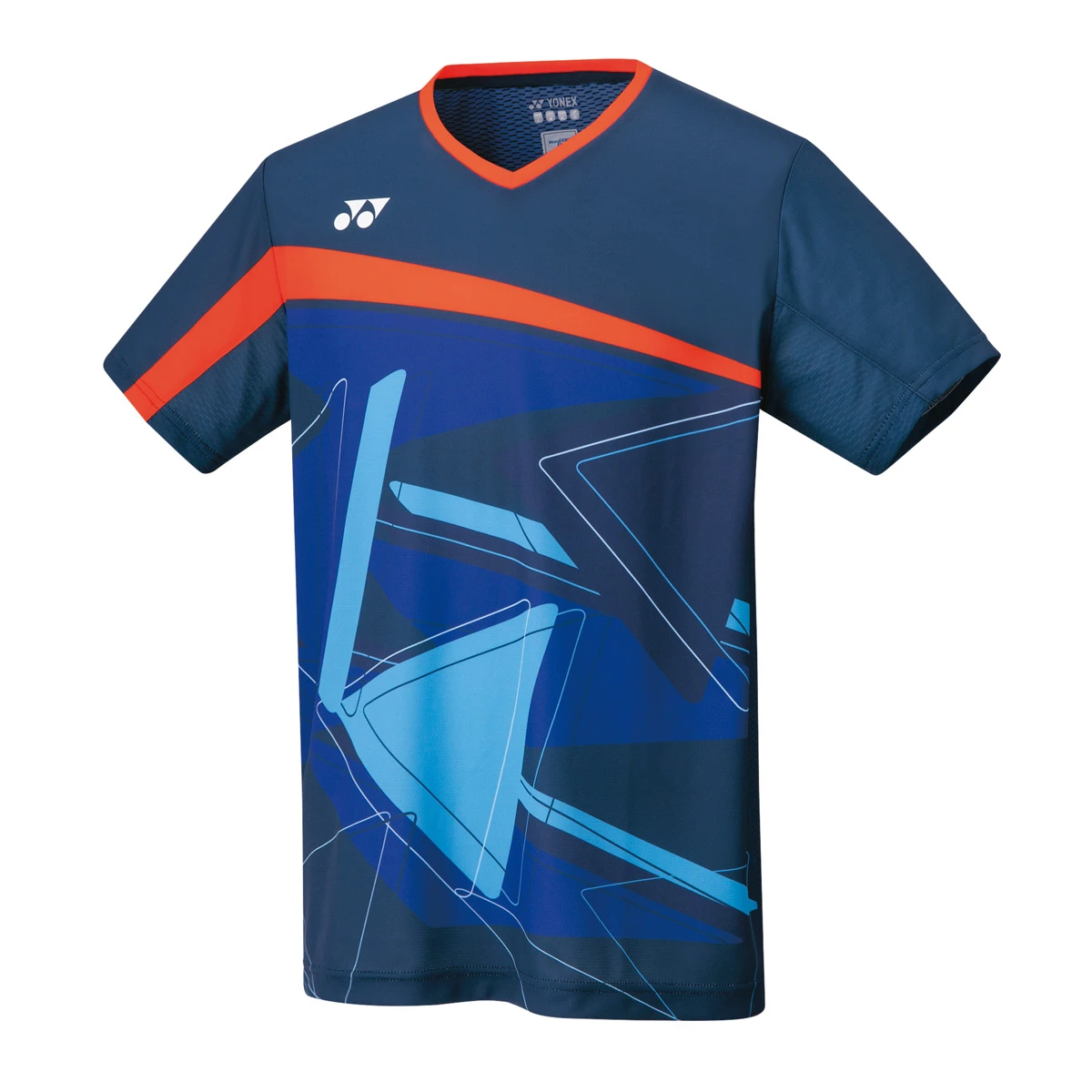 Yonex 10334 Mens Crew Neck Shirt (Indigo Blue) - Image 2
