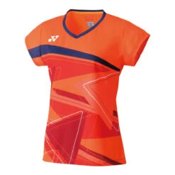 Yonex 20521 Womens Crew Neck Shirt (Flash Orange)