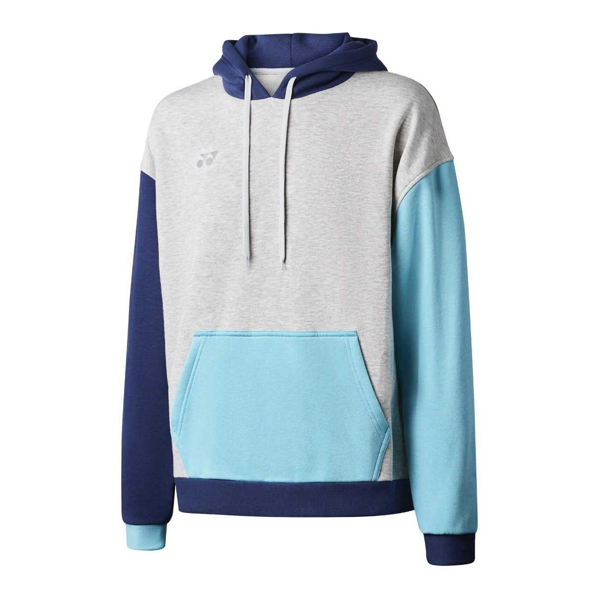 Yonex YHD123 Unisex Hoodie (Grey-Navy-Sky)