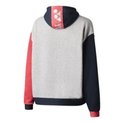 Yonex YHD323J Junior Hoodie (Grey-Gun Metal-Cerise)