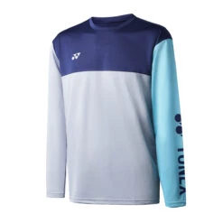 Yonex YLST123 Unisex Long Sleeve T-Shirt (Navy-Silver-Sky)