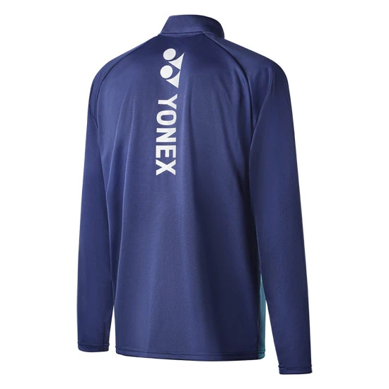 Yonex YML323J Junior Zip Mid-Layer (Navy-Silver-Sky) - Image 2