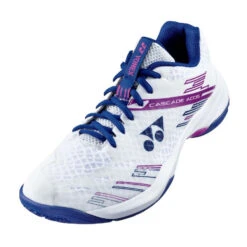 Yonex Cascade Accel Mens Badminton Shoes (White-Purple)
