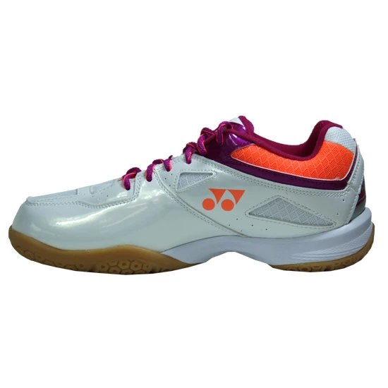 Yonex Power Cushion 36L Womens Badminton Shoes (White-Coral) - Image 2