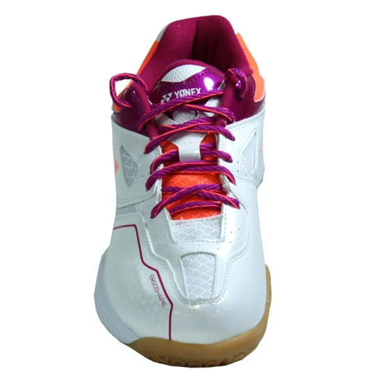 Yonex Power Cushion 36L Womens Badminton Shoes (White-Coral) - Image 3