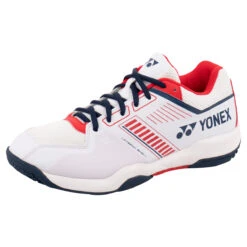 Yonex Strider Flow Wide Mens Badminton Shoes (White-Red)