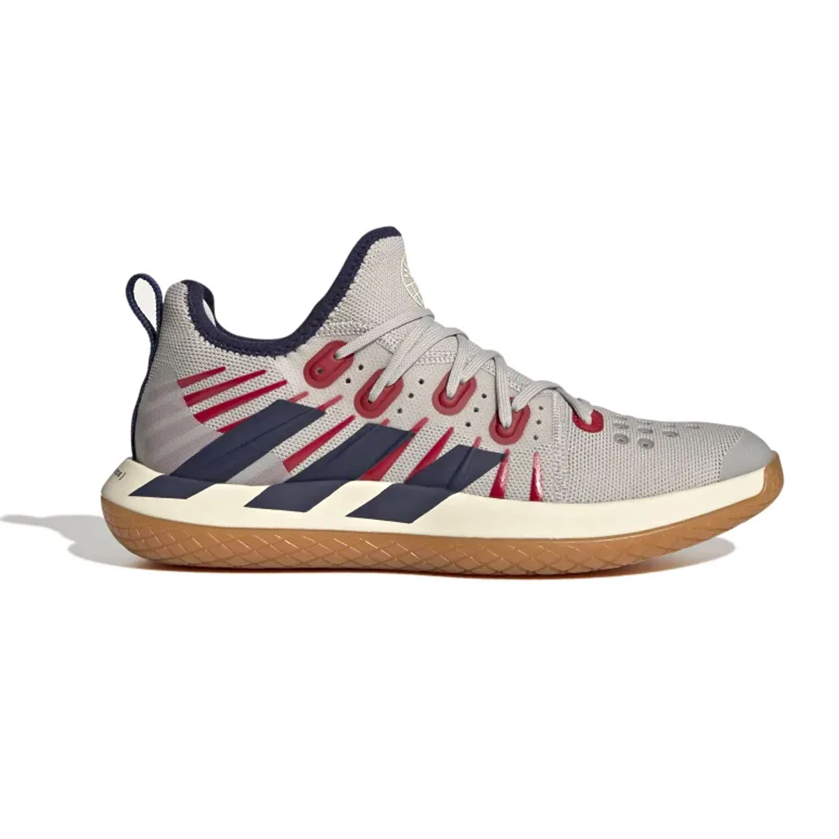 Adidas Stabil Next Gen Primeblue Mens Court Shoes (Grey Two-Team Navy Blue-Team College Red) - Image 2