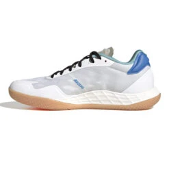 Adidas Adizero FastCourt 2.0 Womens Court Shoes (Ftwr White- Core Black- Beam Orange)