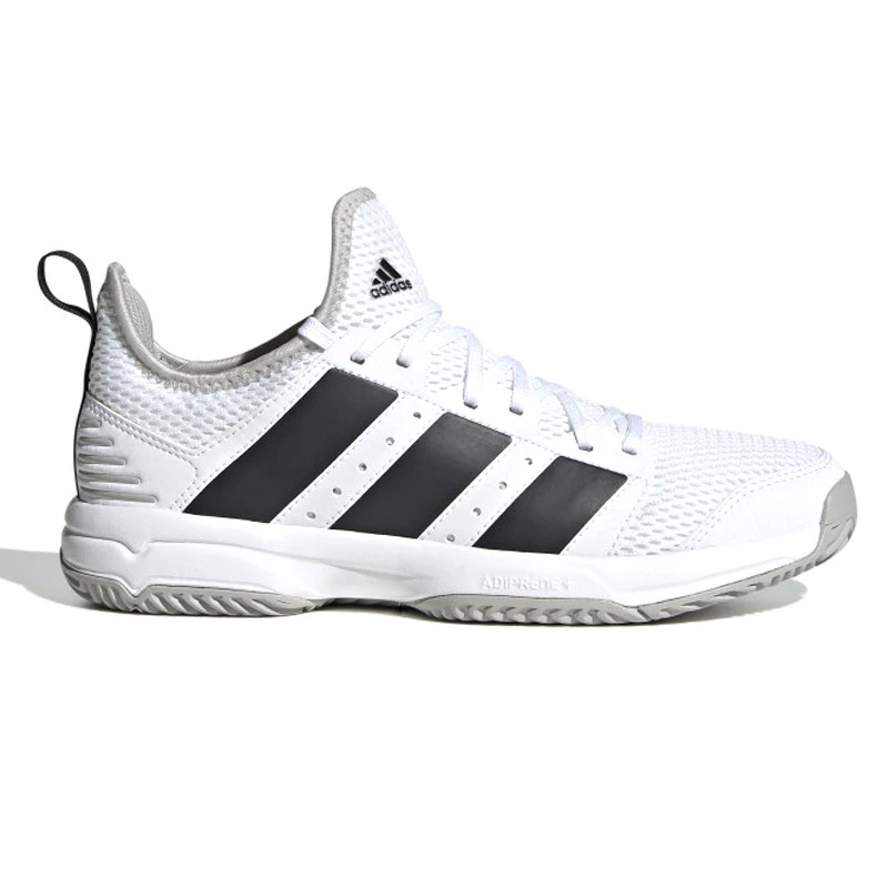 Adidas Stabil Junior Court Shoes (Ftwr White-Core Black-Grey Two)