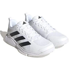 Adidas Court Team Bounce 2.0 Mens Indoor Court Shoes (Footwear White-Core Black-Footwear White)