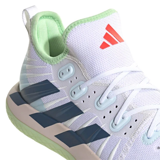 Adidas Stabil Next Gen Primeblue Mens Indoor Court Shoes (White-Ink-Green) - Image 4
