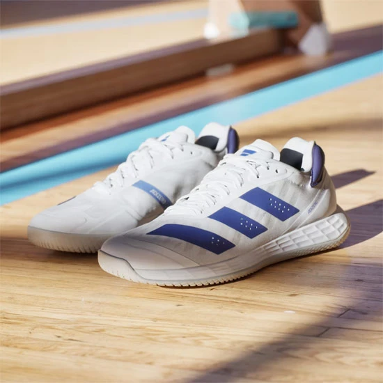 Adidas Adizero Fastcourt 2.0 Mens Court Shoes (White-Lucid Blue-White) - Image 3