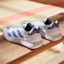 Adidas Adizero Fastcourt 2.0 Mens Court Shoes (White-Lucid Blue-White)