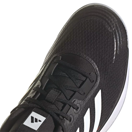 Adidas Novaflight Mens Court Shoes (Core Black-Footwear White-Solar Red) - Image 3