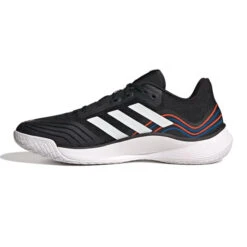 Adidas Novaflight Mens Court Shoes (Core Black-Footwear White-Solar Red)