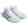 Adidas Stabil Next Gen Primeblue Womens Court Shoes (Footwear White-Silver Metallic-Lucid Pink)