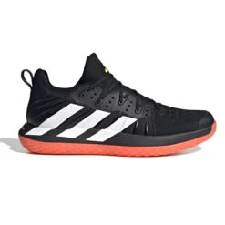 Adidas Stabil Next Gen Primeblue Mens Court Shoes (Core Black-Footwear White-Lucid Lemon)