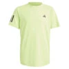 Adidas Club 3 Stripe Boys Tee (Pulse Lime)