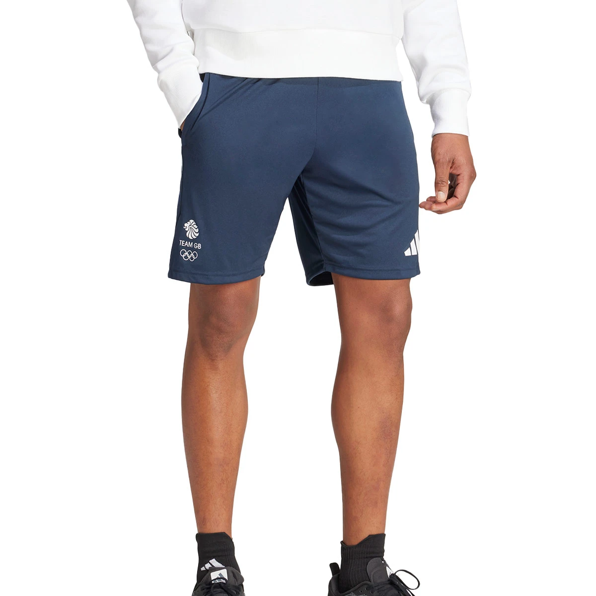 Adidas Team GB Mens Training Shorts (Legend Ink) - Image 4