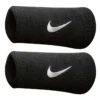 Nike Swoosh Doublewide Wristband (Black-White)