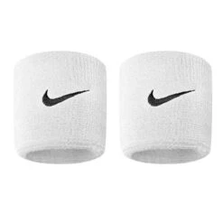 Nike Swoosh Wristbands (White-Black)